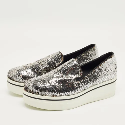 Silver Sequin Binx Sneakers Size 40 - Stella McCartney - Modalova