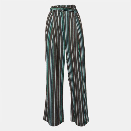 Lurex Knit Belted Trousers S - Suoli - Modalova