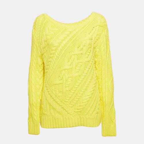 Polo Ralph Lauren Yellow Cotton Cable Knit Sweater L - Polo Ralph Lauren - Modalova