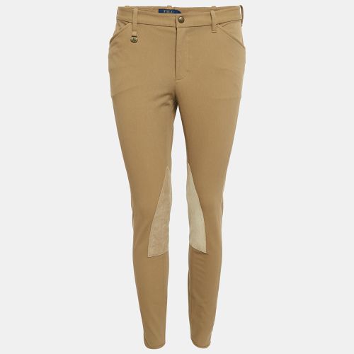 Polo Ralph Lauren Brown Cotton Suede Trim Breeches Pants M - Polo Ralph Lauren - Modalova