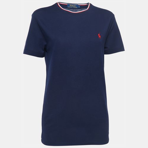 Polo Ralph Lauren Navy Blue Cotton Pique Short Sleeve T-Shirt S - Polo Ralph Lauren - Modalova