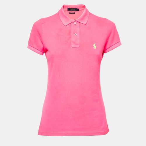 Polo Ralph Lauren Neon Pink Cotton Polo T-Shirt S - Polo Ralph Lauren - Modalova