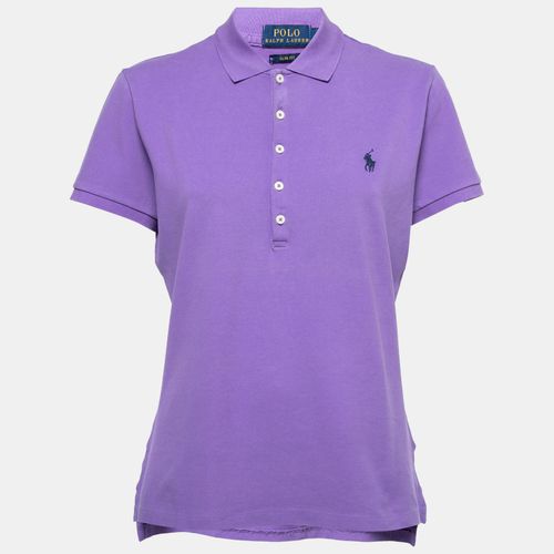 Polo Ralph Lauren Purple Cotton Pique Polo T-Shirt L - Polo Ralph Lauren - Modalova