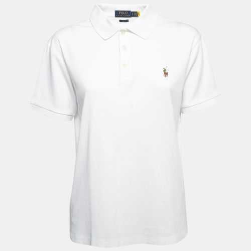 Polo Ralph Lauren White Cotton Slim Fit Polo T-Shirt L - Polo Ralph Lauren - Modalova