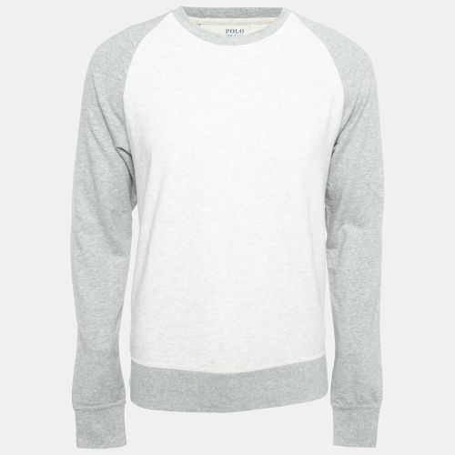 Polo Ralph Lauren Light Grey Cotton Crew Neck Long Sleeve T-Shirt M - Polo Ralph Lauren - Modalova