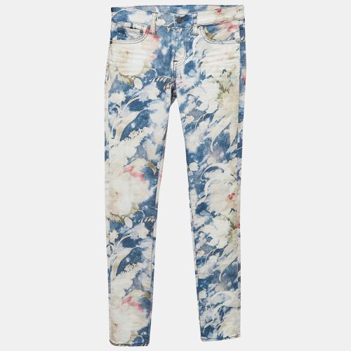 Polo Ralph Lauren Blue Floral Print Stretch Denim Jeans S Waist 27" - Polo Ralph Lauren - Modalova