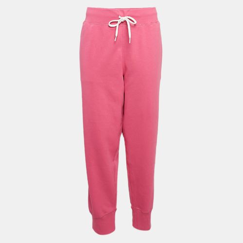 Polo Ralph Lauren Pink Logo Embroidered Cotton Blend Knit Trackpants XL - Polo Ralph Lauren - Modalova