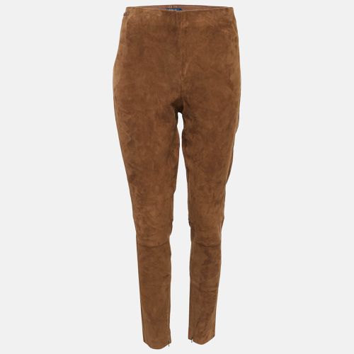 Polo Ralph Lauren Brown Genuine Suede Trousers XL - Polo Ralph Lauren - Modalova