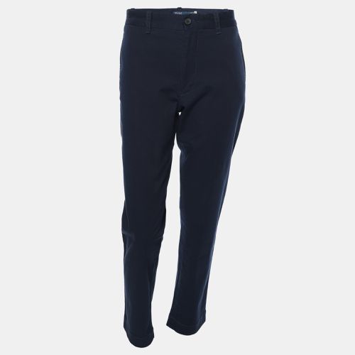 Polo Ralph Lauren Navy Blue Stretch Fabric The Slim Chino Trouser S - Polo Ralph Lauren - Modalova