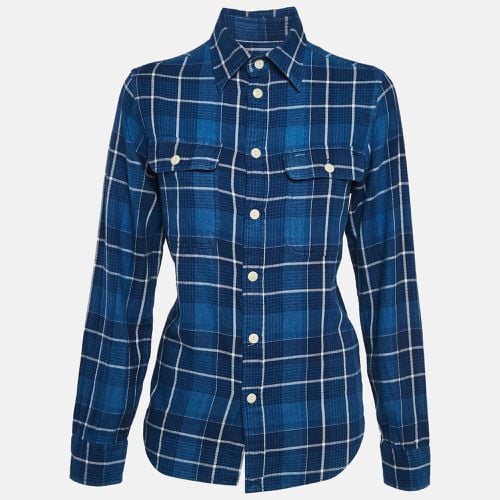 Polo Ralph Lauren Blue Plaid Cotton Relaxed Fit Shirt S - Polo Ralph Lauren - Modalova