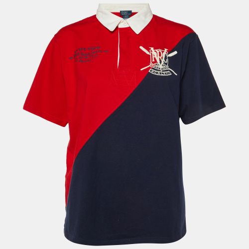 Polo Ralph Lauren Red/Navy Blue Cotton Polo T-Shirt XL - Polo Ralph Lauren - Modalova