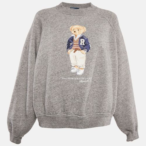 Polo Ralph Lauren Grey Polo Bear Print Cotton Sweatshirt L - Polo Ralph Lauren - Modalova