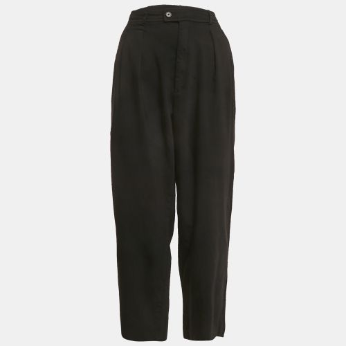 Polo Ralph Lauren Black Wool Blend Pleated Trousers M - Polo Ralph Lauren - Modalova