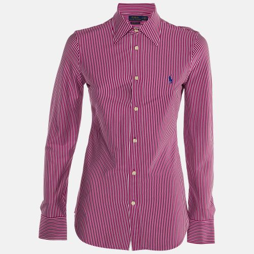 Polo Ralph Lauren Pink Striped Knit Dress Shirt S - Polo Ralph Lauren - Modalova