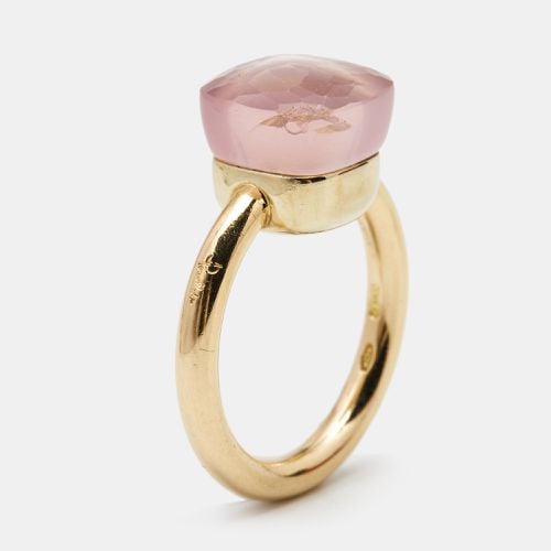 Pomellato Nudo Pink Quartz 18k Rose Gold Ring Size 51 - Pomellato - Modalova