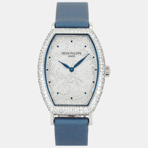 Patek Philippe Silver 18k White Gold Gondolo Manual Winding Women's Wristwatch 29 mm - Patek Philippe - Modalova