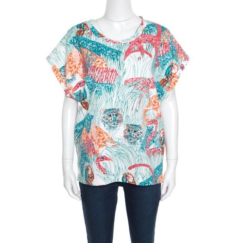 Paul & Joe Multicolor Jungle Printed Cotton Dolman Sleeve Top XL - Paul and Joe - Modalova