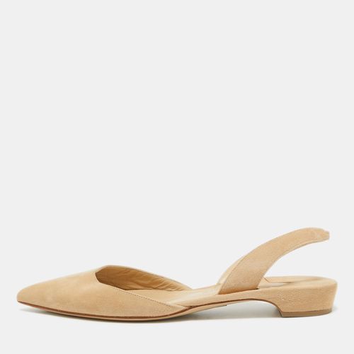 Paul Andrew Beige Suede Rhea Slingback Ballet Flats Size 38 - Paul Andrew - Modalova