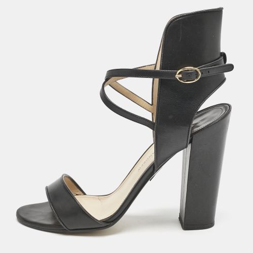 Paul Andrew Black Leather Lexington 105 Ankle Strap Sandals Size 39.5 - Paul Andrew - Modalova