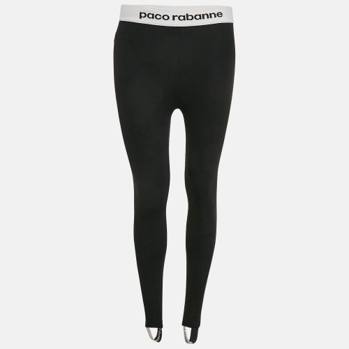 Paco Rabanne Black Logo Print Band Stir-Up Leggings S - Paco Rabanne - Modalova