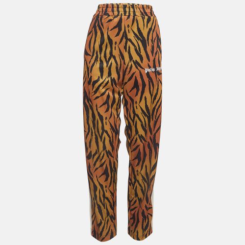 Tiger Print Knit Side Stripe Detail Track Pants XL - Palm Angels - Modalova