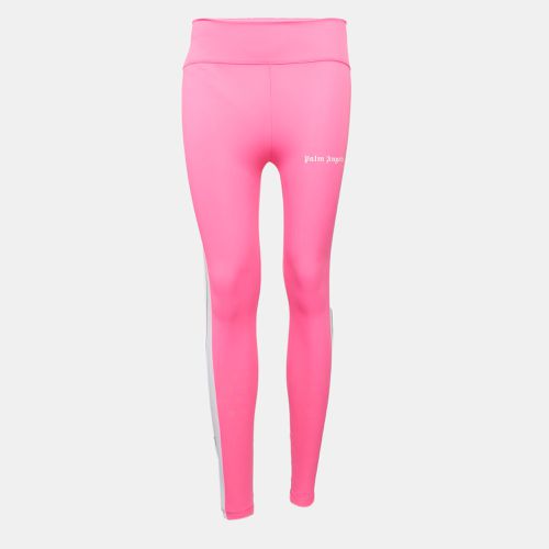 Palm Angels Fuchsia Pink Jersey Palm Cut-Out Detail Track Leggings S - Palm Angels - Modalova