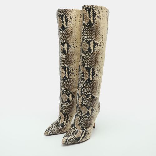 Vera Size 36 Python Effect Leather Knee Length Boots - Paris Texas - Modalova