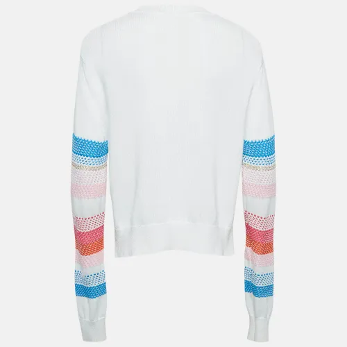 Patterned Knit Full Sleeve Sweater M - Peter Pilotto - Modalova