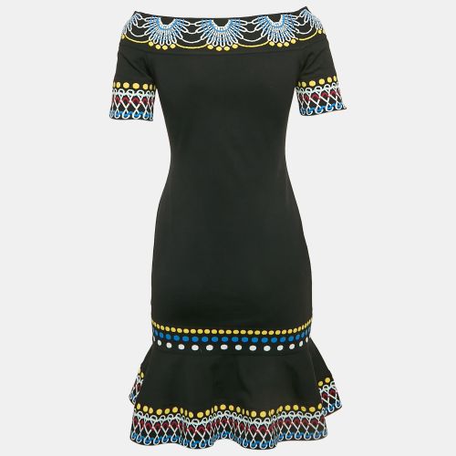 Knit Pattern Detail Off Shoulder Mini Dress M - Peter Pilotto - Modalova