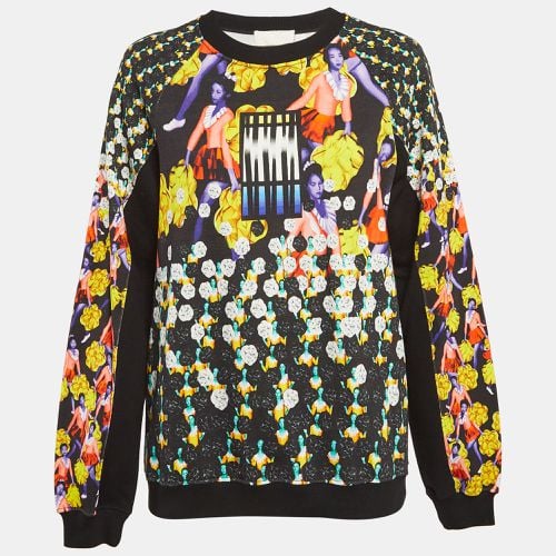 Peter Pilotto Black Ruc Printed Cotton Knit Sweatshirt M - Peter Pilotto - Modalova