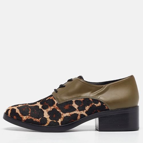 Philipp Plein Multicolor Calf Hair and Faux Leather Oxfords Size 37 - Philipp Plein - Modalova