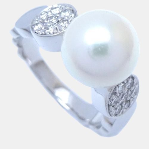 K Gold Pearl Diamond Ring EU 53 - Piaget - Modalova