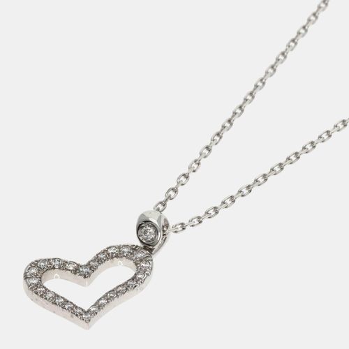 Piaget 18K White Gold and Diamond Limelight Heart Pendant Necklace - Piaget - Modalova