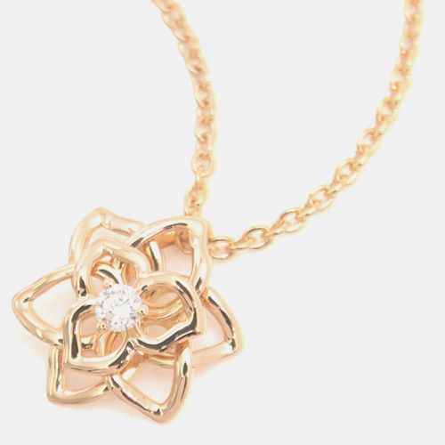 Piaget 18K Rose Gold and Diamond Rose Pendant Necklace - Piaget - Modalova