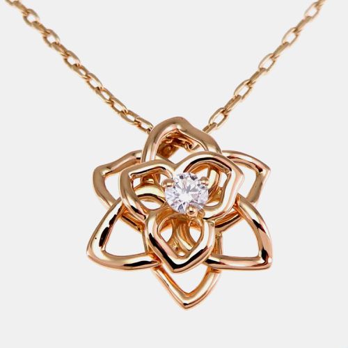 Piaget 18K Rose Gold and Diamond Rose Pendant Necklace - Piaget - Modalova