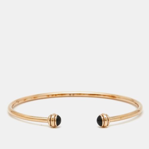 Piaget Possession Onyx 18K Rose Gold Open Bangle Bracelet Size 16 - Piaget - Modalova