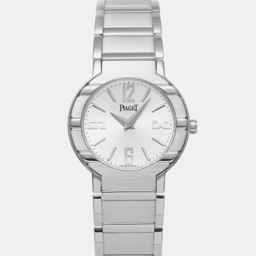 Piaget Silver 18k White Gold Polo 27500 Quartz Women's Wristwatch 28 mm - Piaget - Modalova