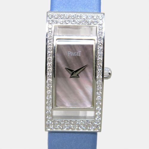 Piaget Shell Dial White Gold limelight Rectangular 54025 Women's Watch 16 mm - Piaget - Modalova