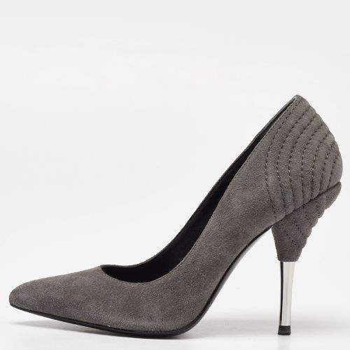 Pierre Balmain Grey Suede Pointed Toe Pumps Size 35 - Pierre Balmain - Modalova