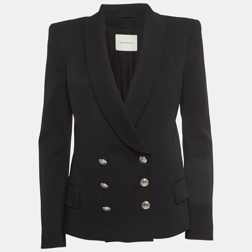 Pierre Balmain Black Crepe Double Breasted Blazer S - Pierre Balmain - Modalova