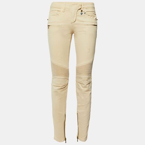 Pierre Balmain Beige Denim Ribbed Slim Fit jeans M/Waist 30" - Pierre Balmain - Modalova