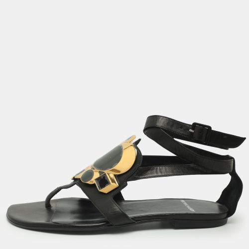 Size 36.5 Leather Ankle Wrap Flat Sandals - PIERRE HARDY - Modalova