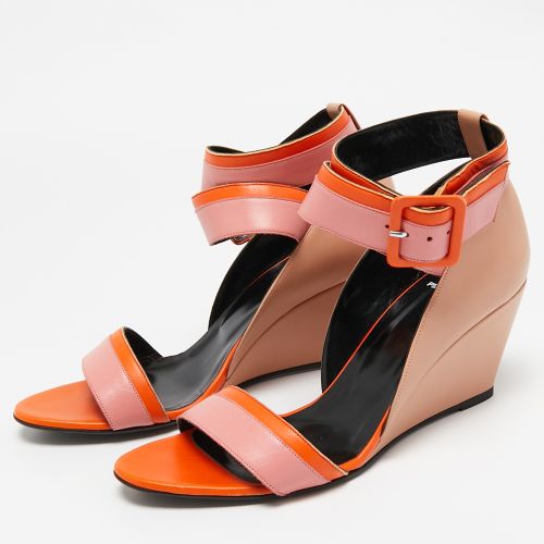 Leather Wedge Ankle Strap Sandals Size 40 - PIERRE HARDY - Modalova