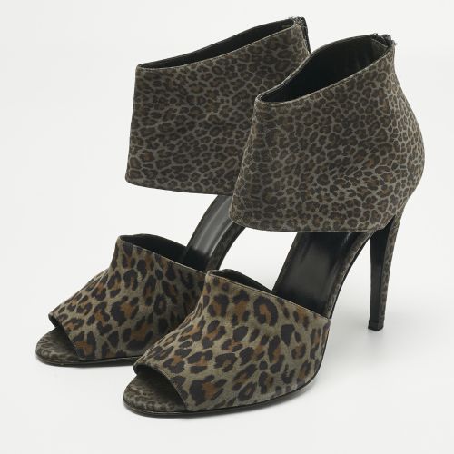 Leopard Print Suede Ankle Strap Sandals Size 40 - PIERRE HARDY - Modalova