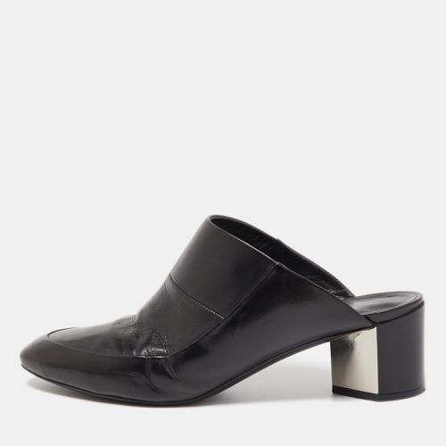 Pierre Hardy Black Leather Block Heel Slide Mules Size 38 - PIERRE HARDY - Modalova