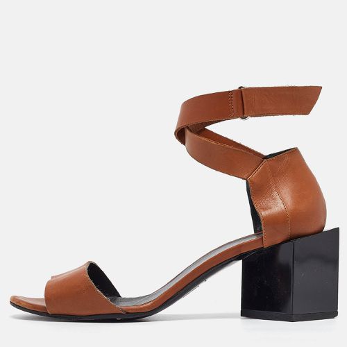 Pierre Hardy Brown Leather Ankle Wrap Sandals Size 37 - PIERRE HARDY - Modalova