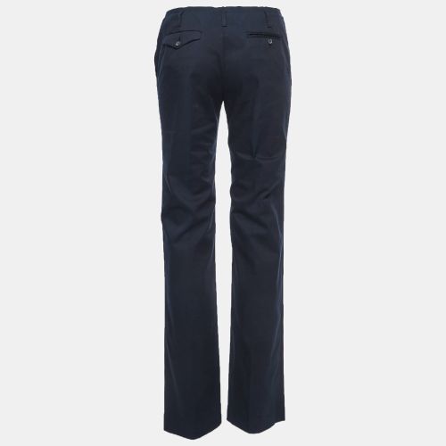 Cotton Raw Edge Regular Fit Trousers M - Prada - Modalova