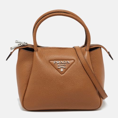 Leather Logo Embellished Mini Bag - Prada - Modalova