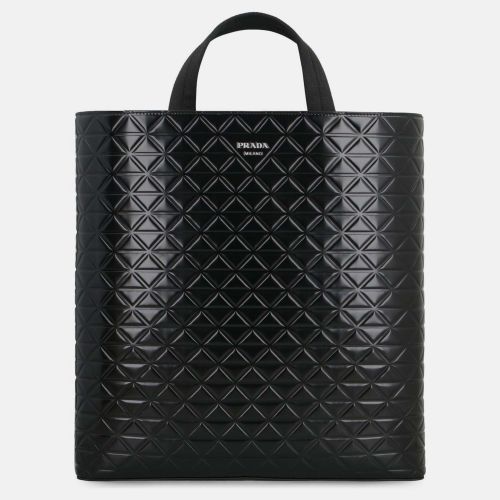 Prada Black Leather Smooth Leather Tote Bag - Prada - Modalova