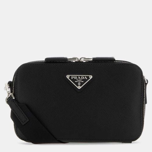 Prada Black Leather Cleo Shoulder Bag - Prada - Modalova